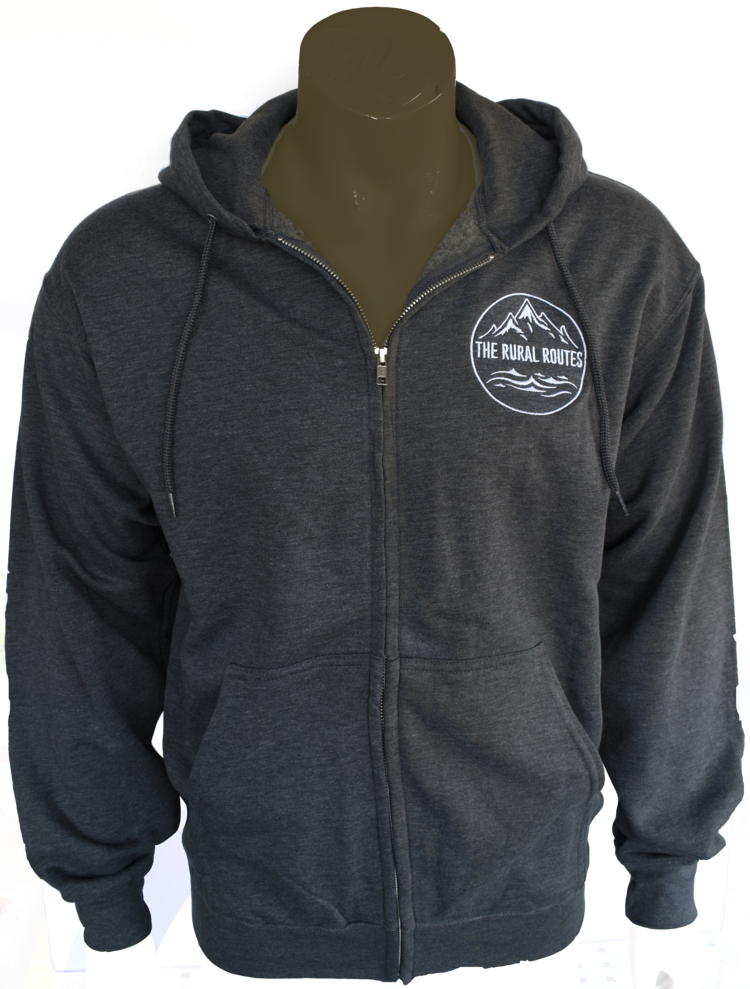 HEATHER GREY ATC 50/50 Heavy Blend Zip Up Sweater — THE RURAL ROUTES